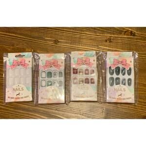 Lot of press on nails 4 sets